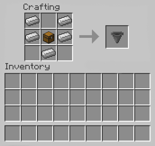 How to Make a Hopper in Minecraft