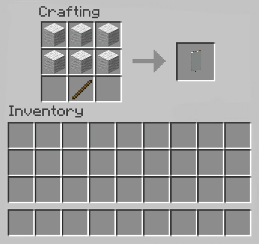 How to Make a White Banner in Minecraft