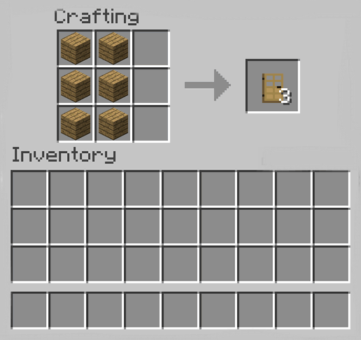 How to Make an Oak Door in Minecraft