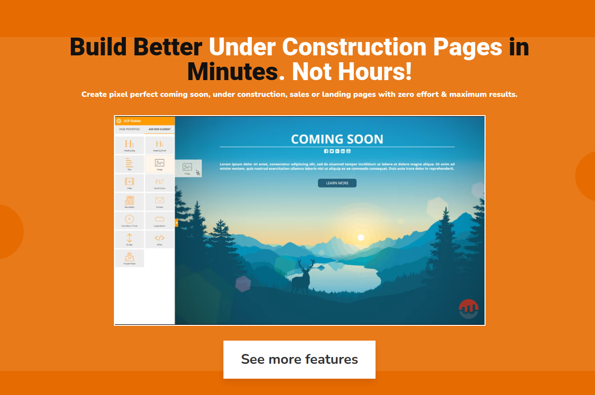 UnderConstructionPage Builder