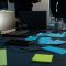 a table with sticky notes and a laptop on it business intelligence, decision making, analytics dashboard
