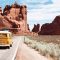 yellow Volkswagen van on road car diagnostics scanner garage