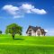 a house on a hill with a tree in the foreground mobile app, property management, landlord tenant