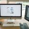 silver iMac with Apple Magic Keyboard and Magic Mouse virtual desktops, windows interface, multitasking tools