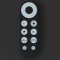 A black google chromecast remote control is shown. xfinity remote, tv and soundbar, device pairing