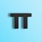 a black letter t on a blue background ai text generation, token embedding, watermark analysis