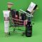 A shopping cart filled with lots of beauty products beauty delivery cosmetics online shopping