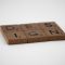 brown wooden blocks with number 6 modern logo design, business tools, name generator